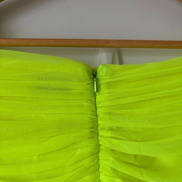 Aritzia Ten by Babaton Luxor Long Sleeve Mini Dress Neon Sunray Yellow Size 4 - Picture 7 of 10